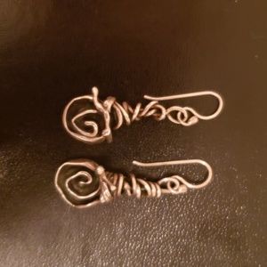 Sherry Tinsman Rose dangle earrings